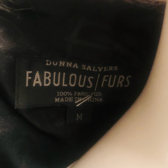 Fabulous Furs (Donna Salyers)Elegant Black Faux Fur Vest - Picture 7 of 7